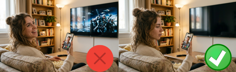 No TV or Entertainment Background
